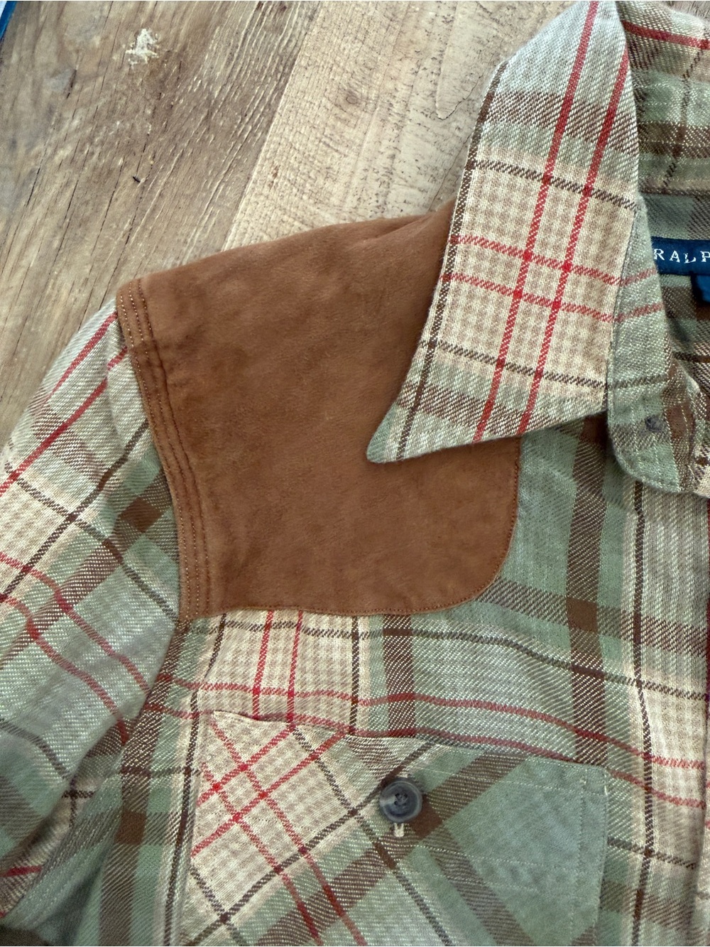 RALPH LAUREN plaid button up - Picture 7 of 8